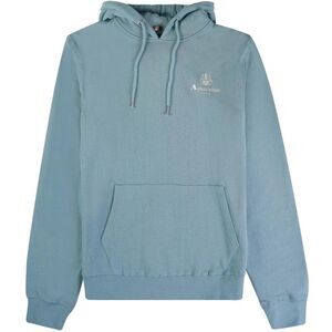 Aquascutum Mens Active Small Logo Hoodie / Light Blue